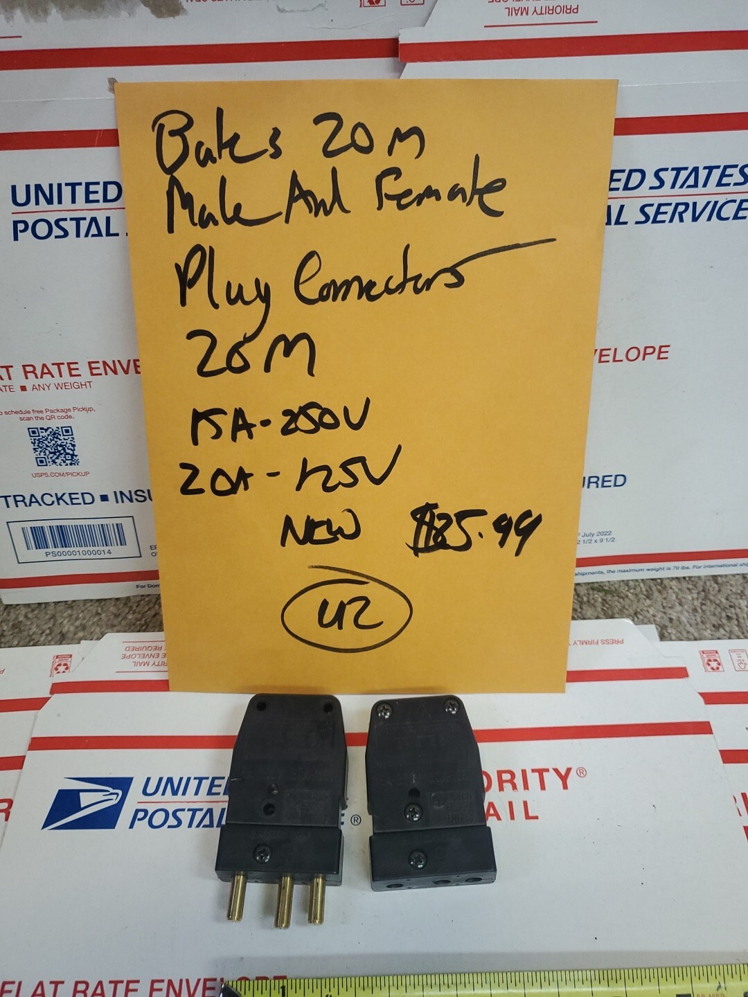 20M Bates Stage Pin Plug Male And Female Connectors 20 Amps 120volt 15 Amp 250v