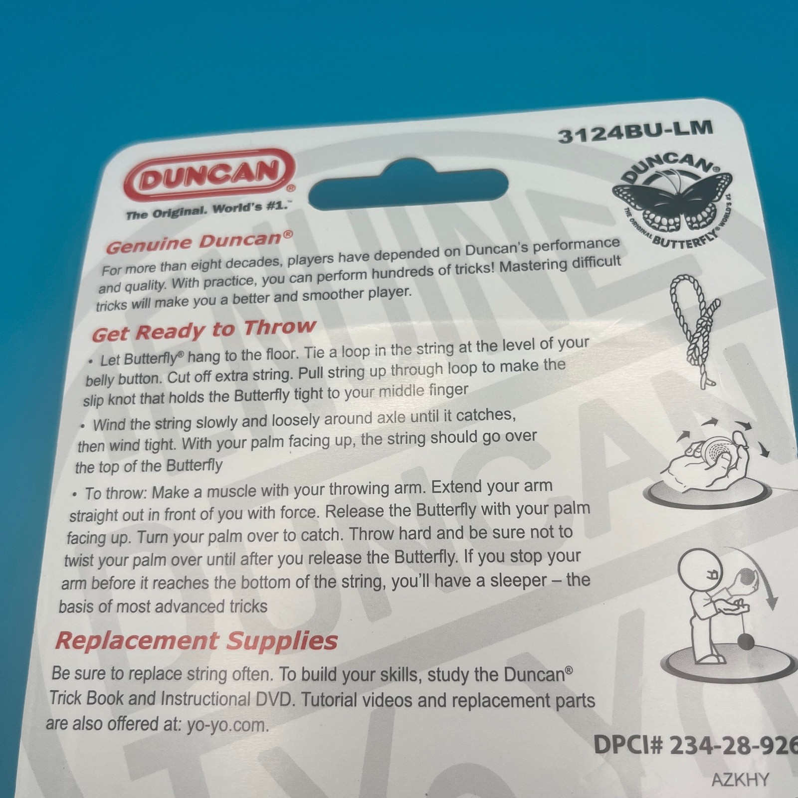 Duncan Yo-Yo Butterfly - Red - NEW SEALED