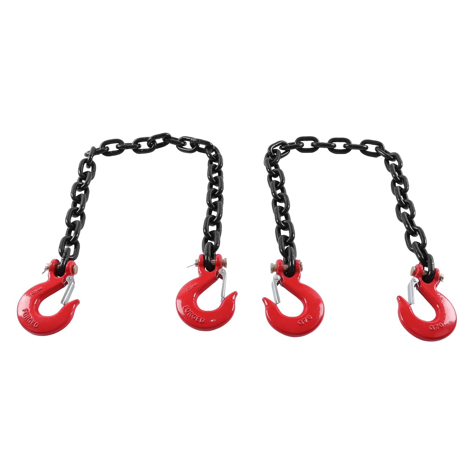 G80 Tow Chains Trailer Safety Chains With G70 3/8" × 36 " Double hook