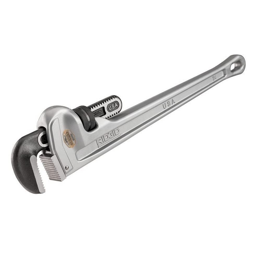 RIDGID 31105 Model 824 Aluminum Straight Pipe Wrench, 24-inch Plumbing Wrench, g