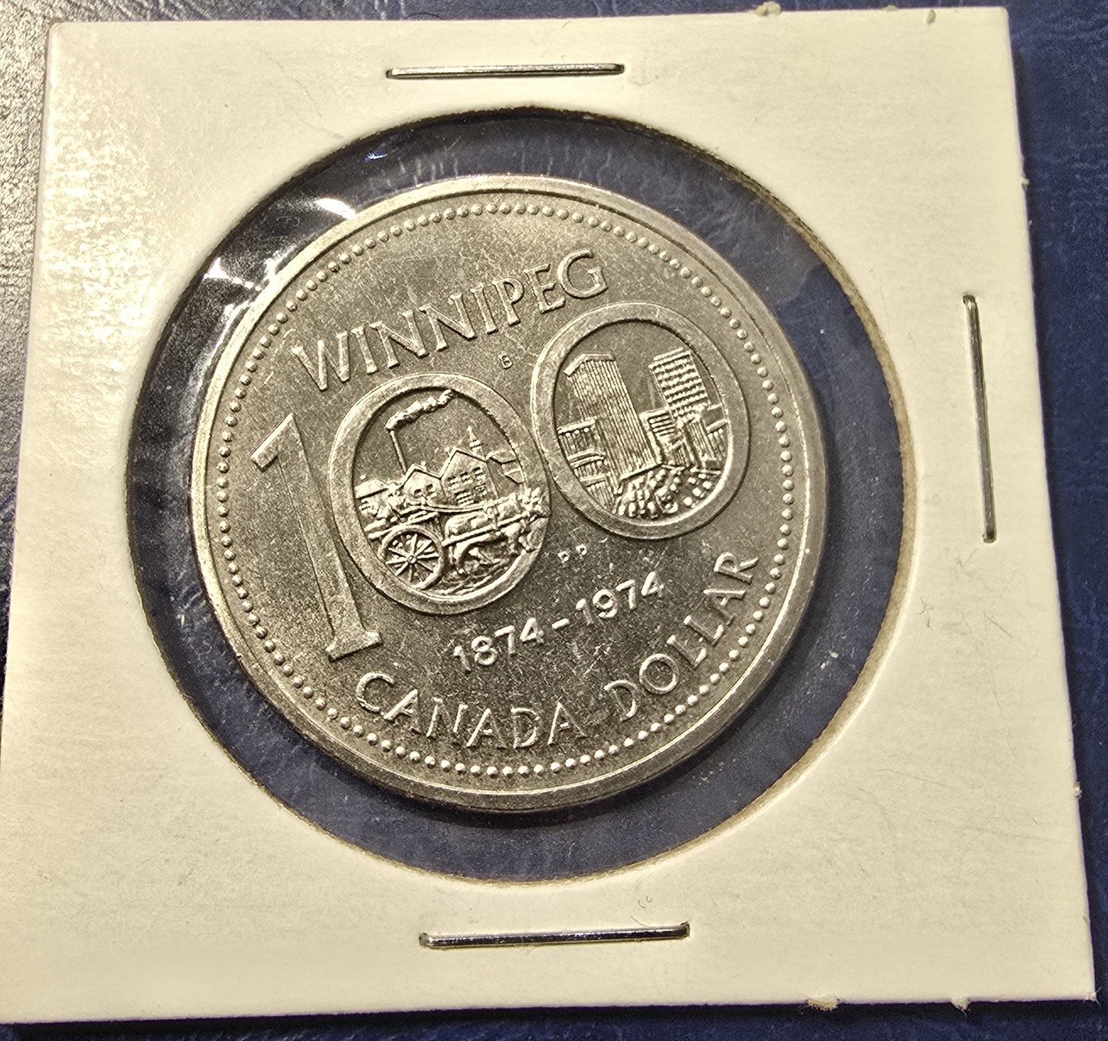 1974 Canada 1d Dollar - Winnipeg Uncirculated- Mint State - UNC Nickel from Set