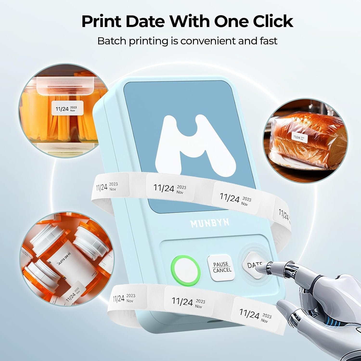 Munbyn Label Maker Machine with Tape