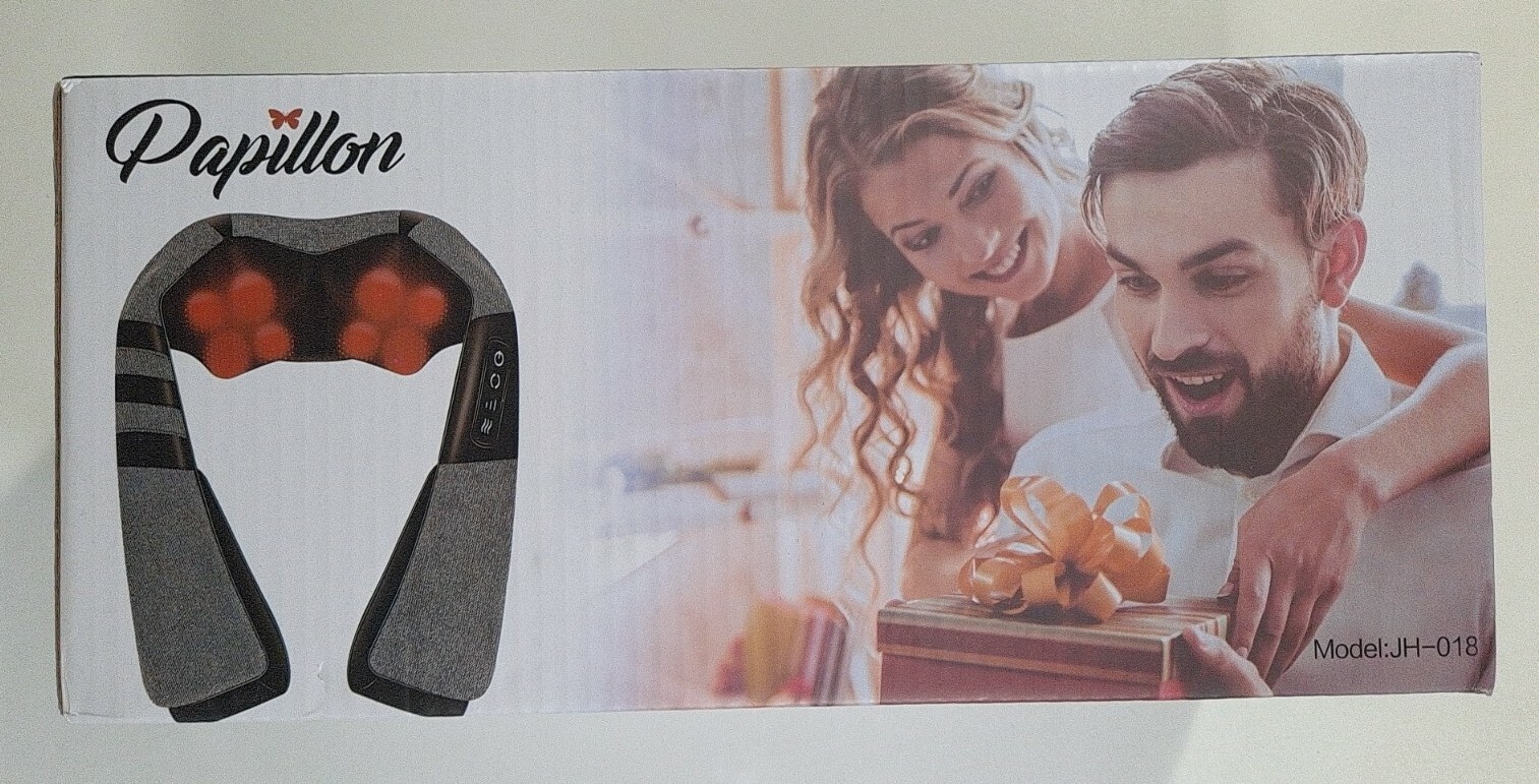 Papillon Shiatsu Neck and Shoulder Massager With Heat Sku #12