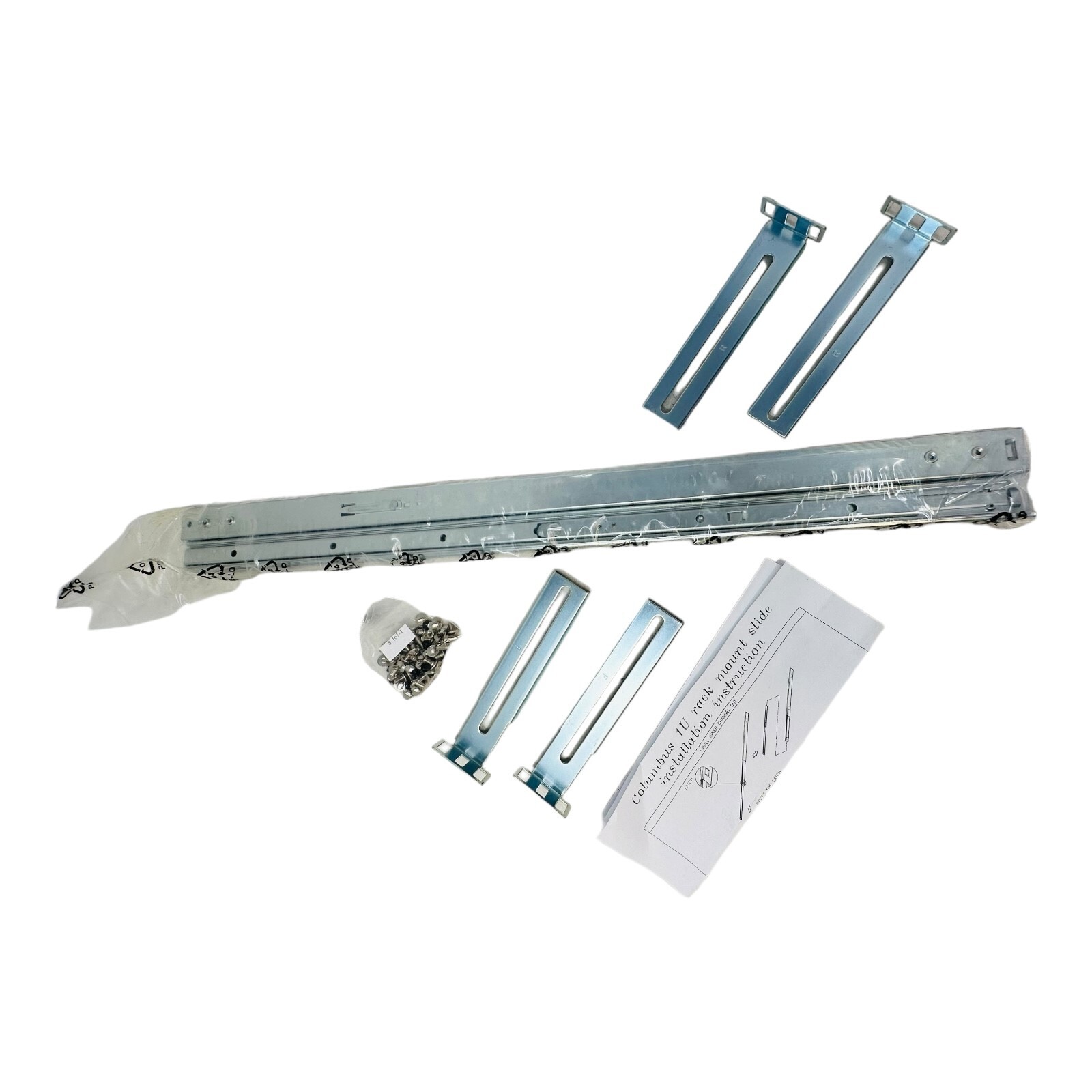 COLUMBUS item No. 84h312410-001 1U RACK MOUNT SLIDE IN BOX NEW/UNUSED SURPLUS
