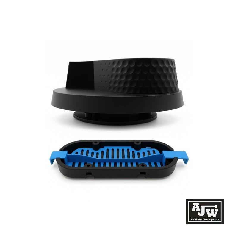 Flettner 3000 Roof Air Vent - Black - Standard Base - Roof Fan for Vans UK made