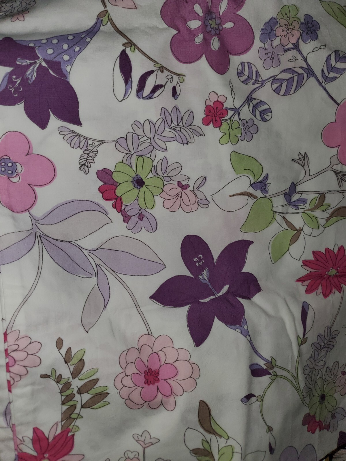 Nwot Pottery Barn Kids Melody PURPLE FLORAL Pillowcase
