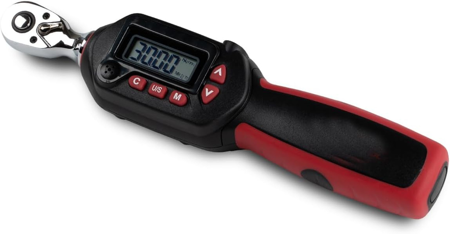 Tools 1/4 Inch Compact Digital Torque Wrench 1.11-22.12 Ft-Lbs (1.5-30 N-M) Torq