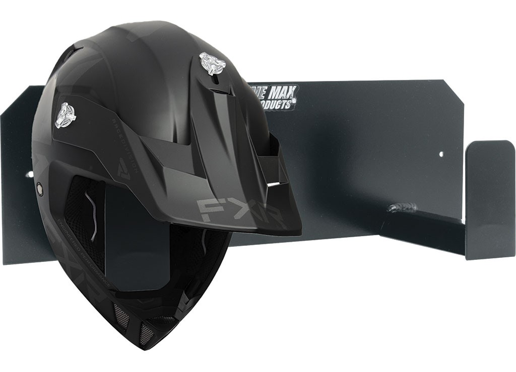 Extreme Max 5001.6142 Dual Helmet Hanger Wall-Mount Aluminum Storage Rack Black