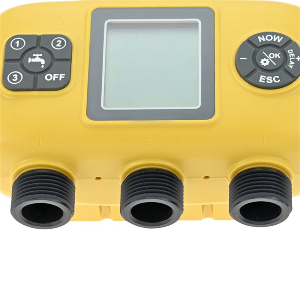 Smart Irrigation Computer 3 Zone Sprinkler Timer With Brass Inlet Hose Timer