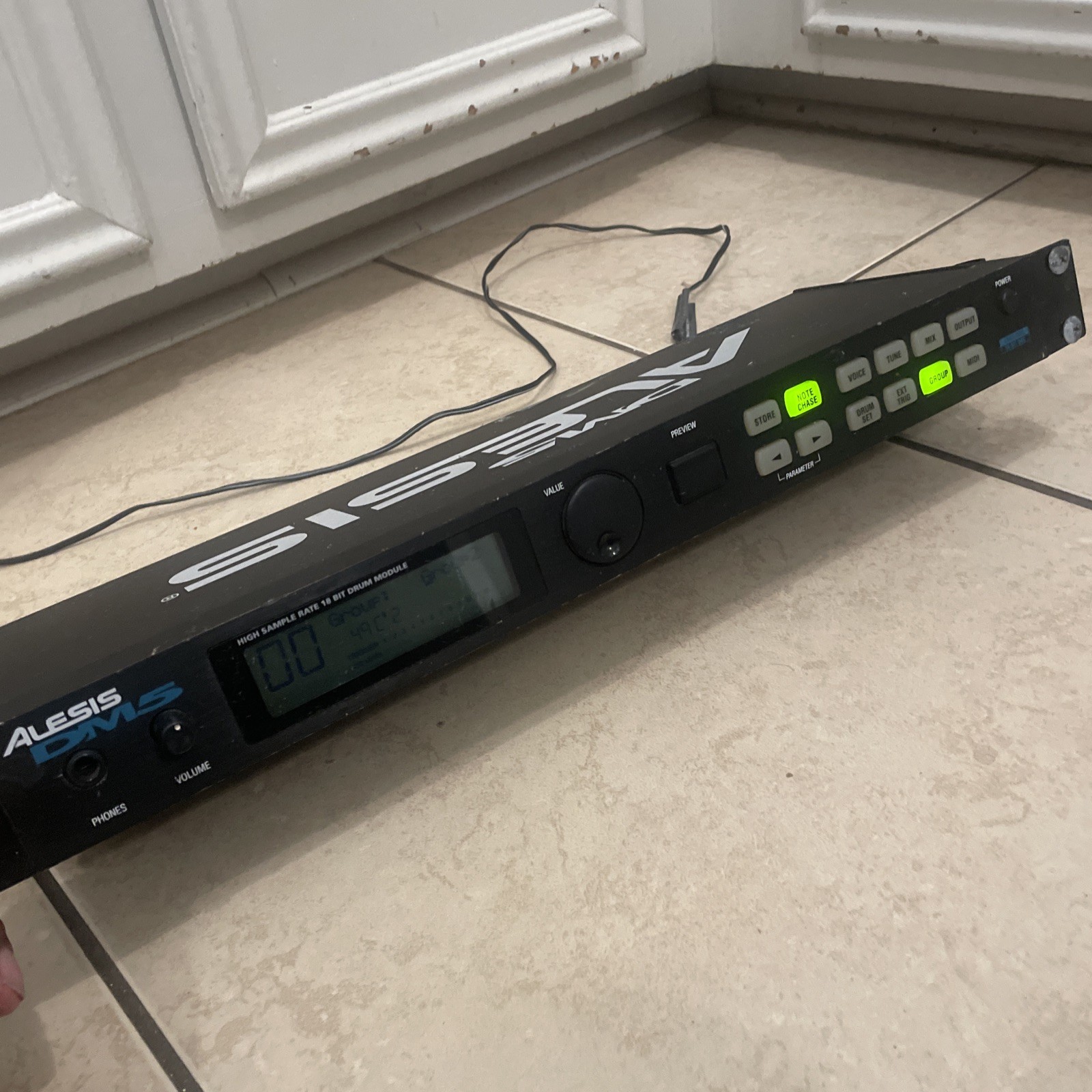 Alesis DM5 Electronic Drum Module Rackmount Machine ~ WORKING/No Backlight