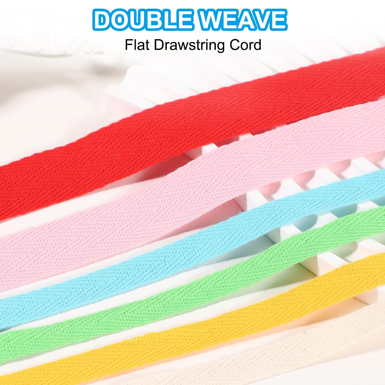 10Mm X 66Feet Flat Drawstring Cord Drawstring Replacement Soft Drawstring Cot