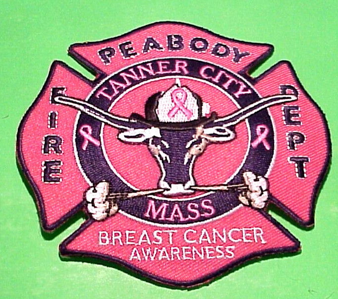 PEABODY  MASSACHUSETTS  TANNER CITY  BREAST CANCER AWARENESS  FIRE DEPT. PATCH