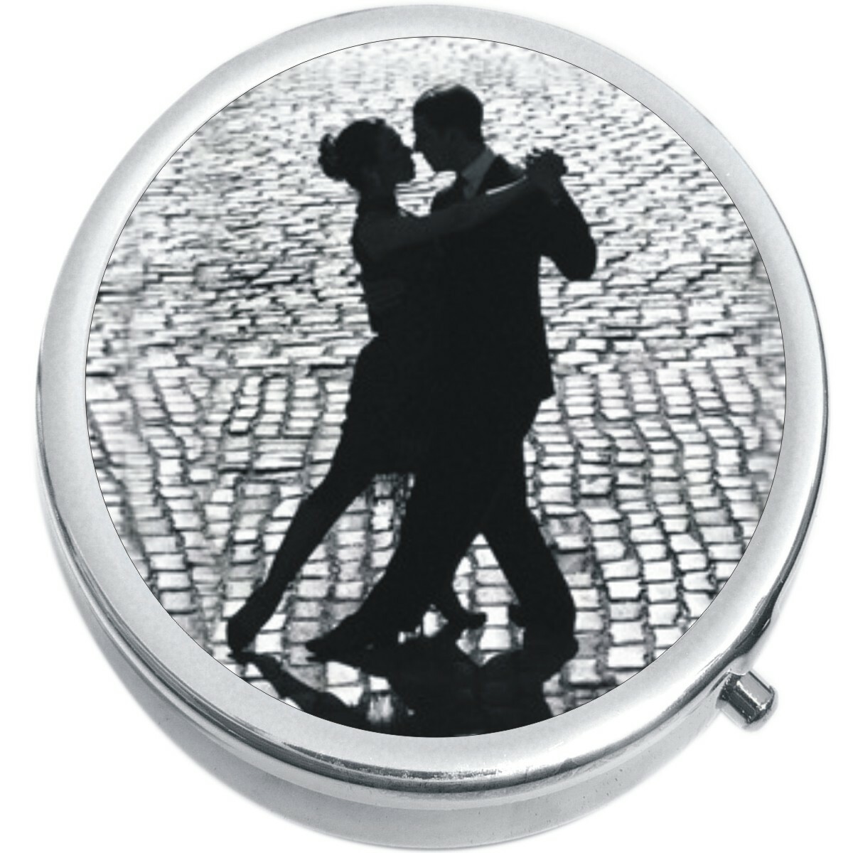 Dance Black And White Medicine Vitamin Pill Box
