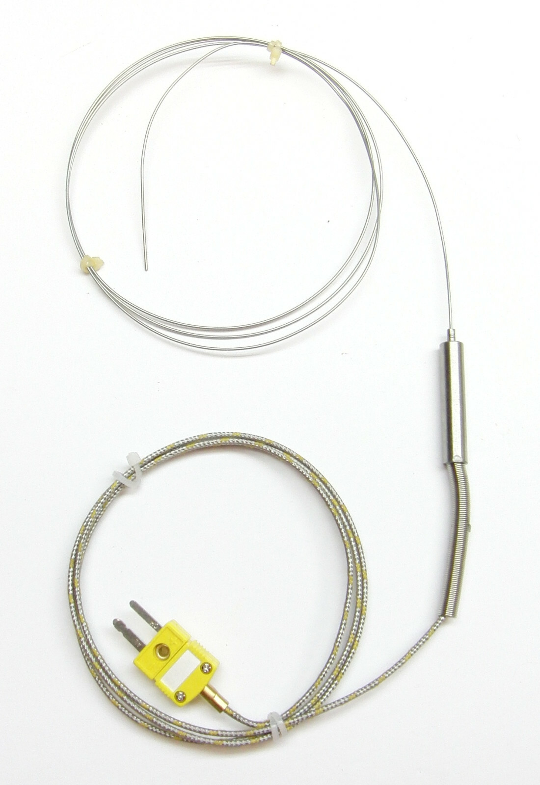 Flexible Ultra Thin 1 mm Stainless Steel K-type Thermocouple Class 1 Probe 4 ft
