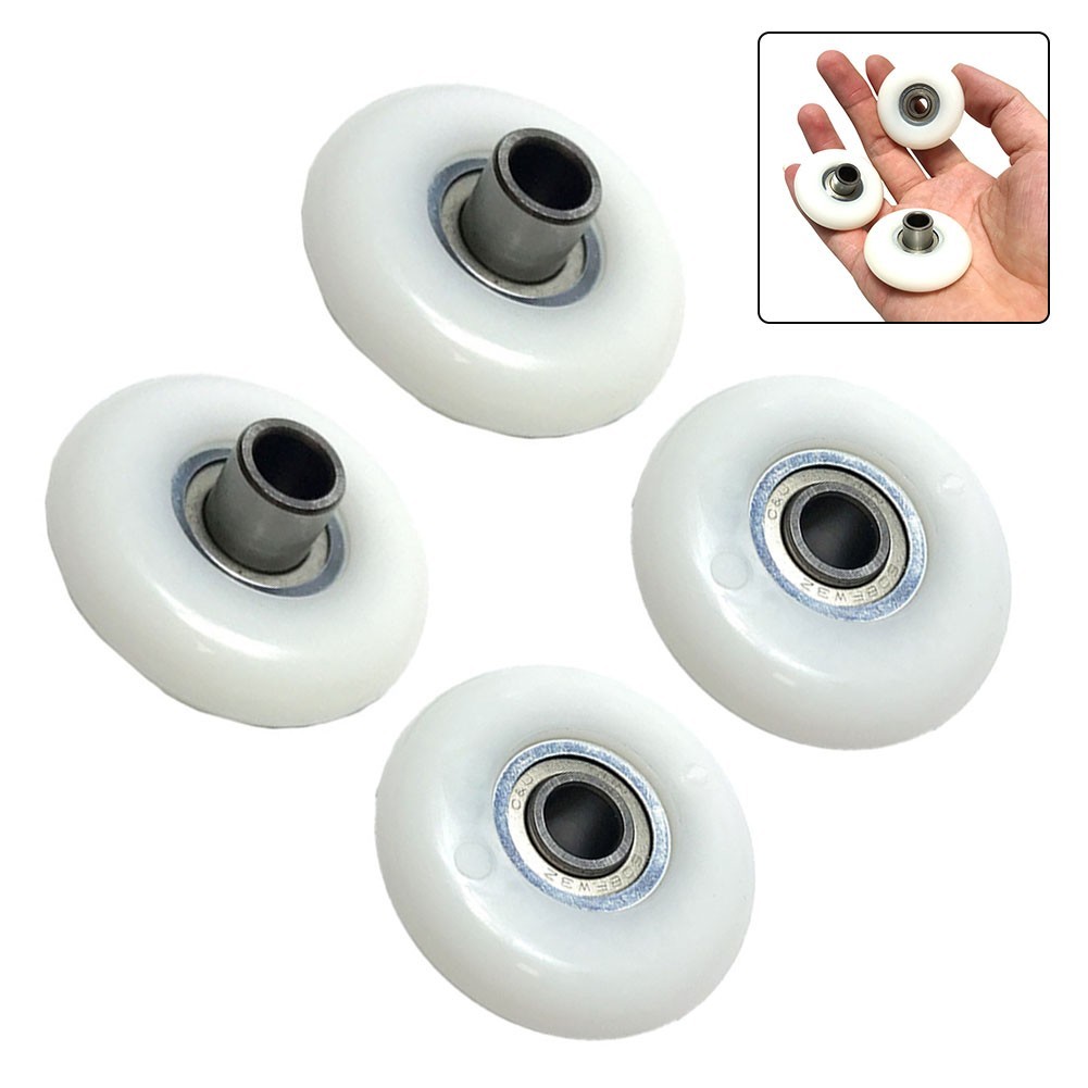 Robust Rowing Machine Seat Wheels Complete Set of 4 for Enhanced Performance