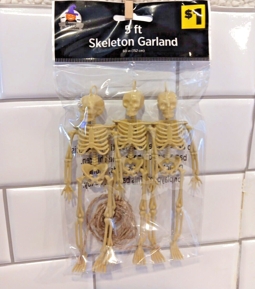 Skeleton Garland 5ft Halloween Party Décor Decoration Scary Spooky