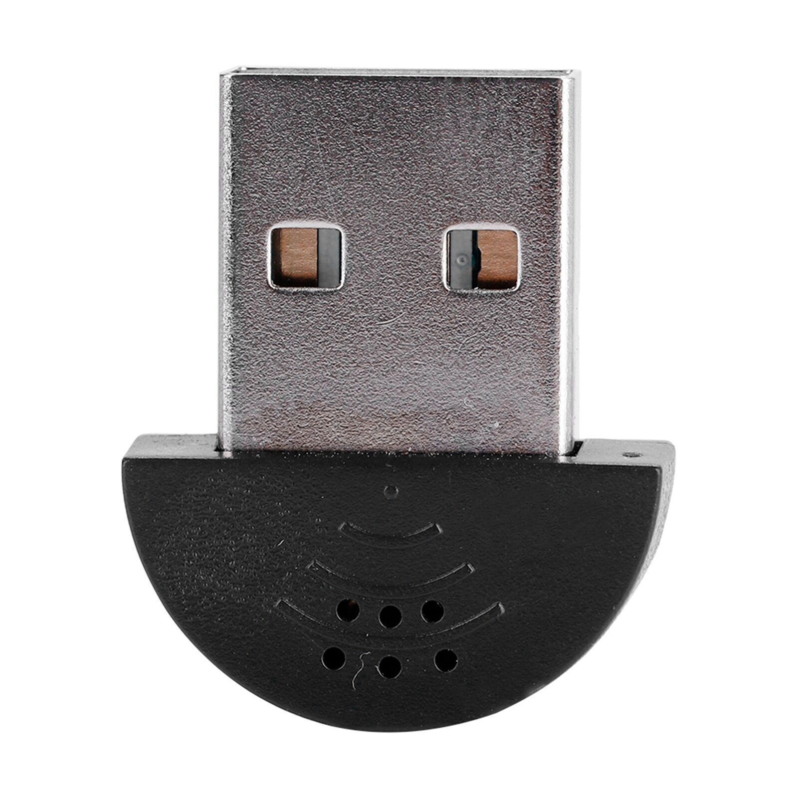 USB Mini Studio Speech Microphone Recording Audio MIC Adapter For Computer PC