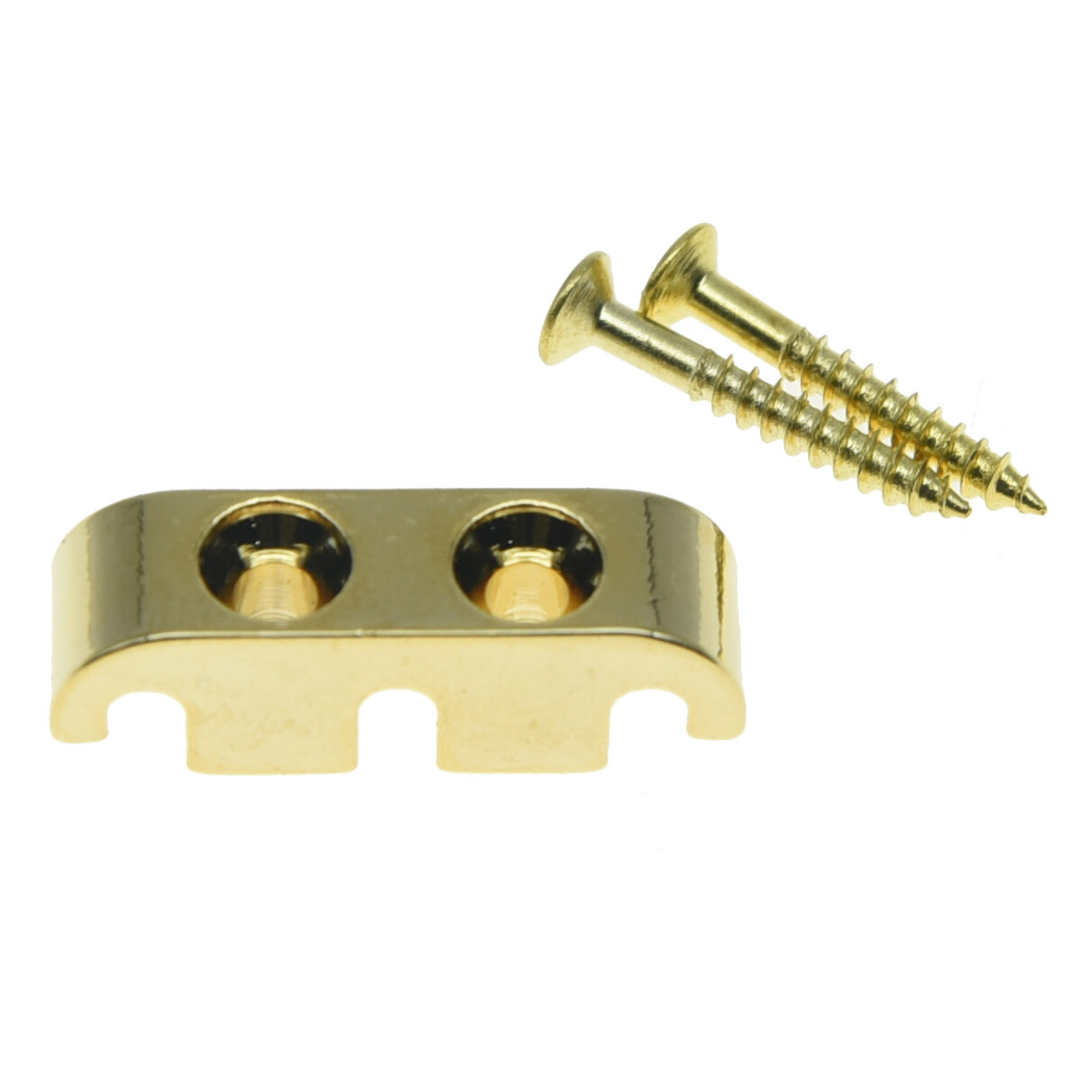 KAISH Bass String Tree Retainer with Mouting Screws Gold
