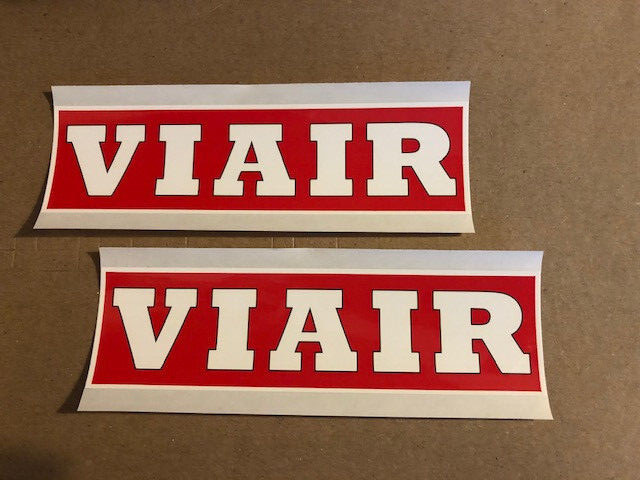 VIAIR Racing Decals Stickers 2PCS 1.75X6" offroad utv overland  bitd powersport