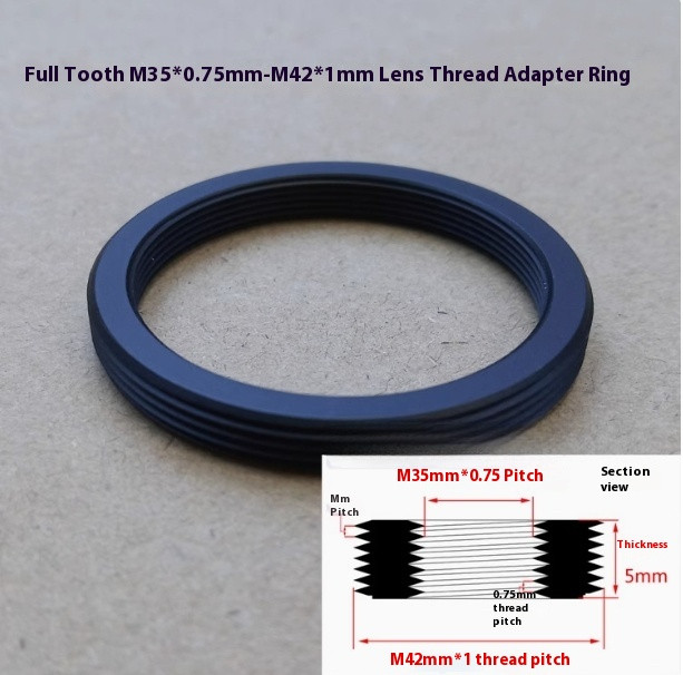 M35 35x0.75mm Female to M42 42x1mm Male M35-M42 Thread All Mount Adapter Ring