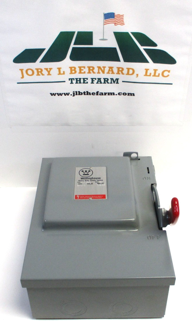 WESTINGHOUSE , HUN321 , HEAVY DUTY SAFETY SWITCH , 30-AMP , 240-AC , SURPLUS