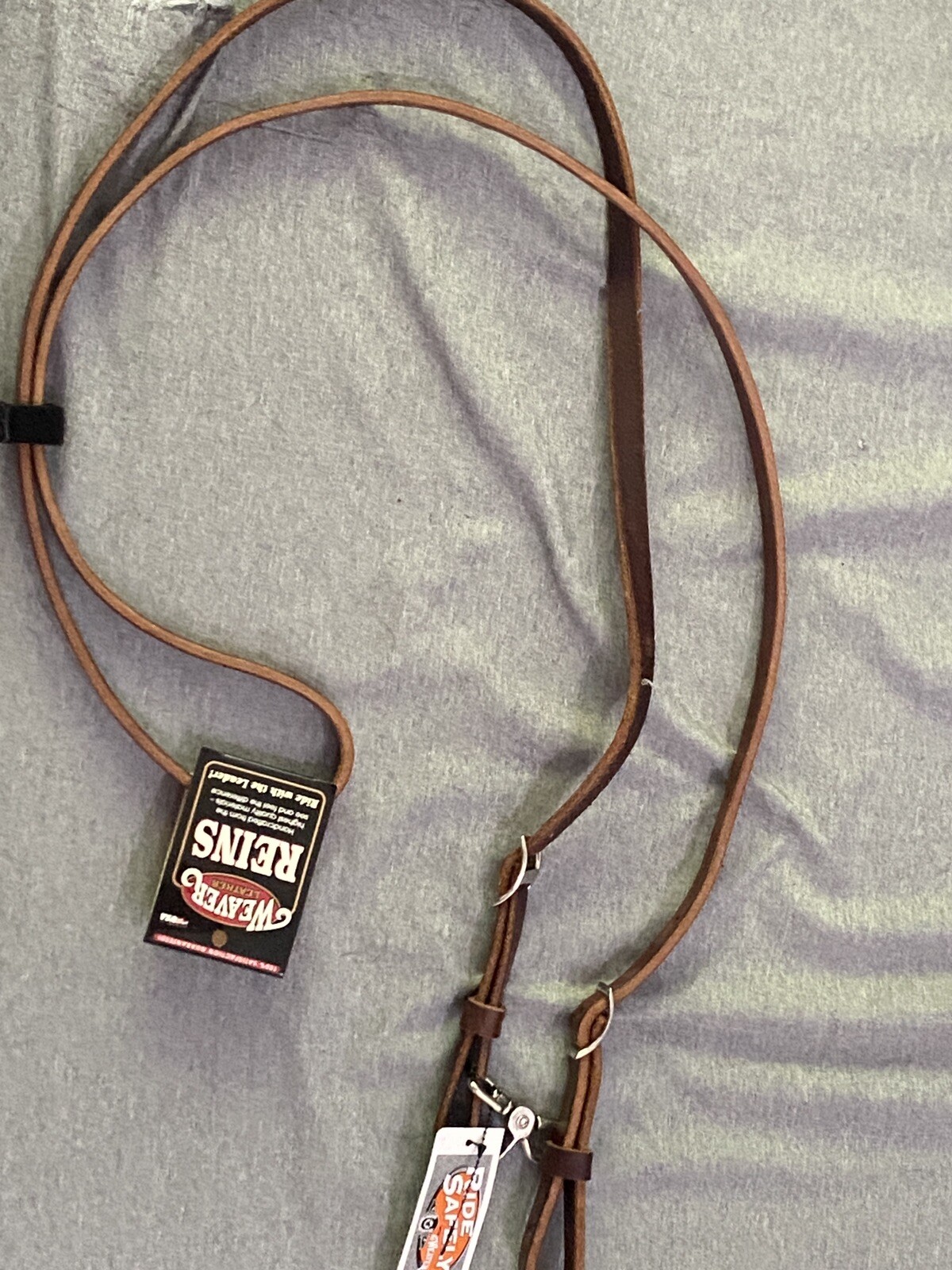 Weaver Flat Roper Brown Leather Reins