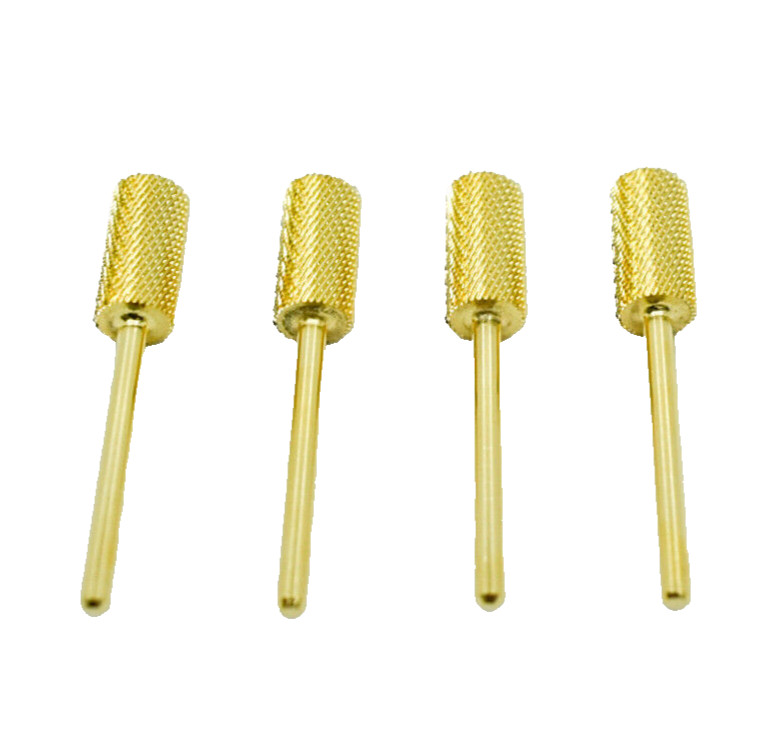 Startool Acrylic Nail Drill 3/32" STF Fine Gold ( Set of 4 )