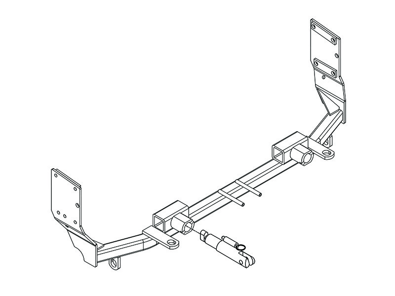 Blue Ox BX2199 Tow Bar Base Plate for 08-11 Ford Focus Manual Transmission