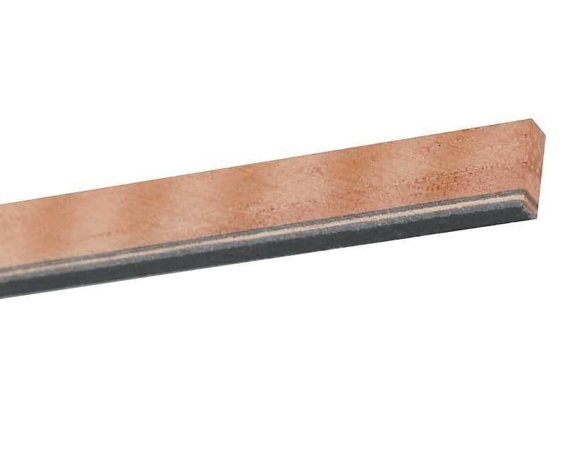 StewMac Natural Wood Binding Strip, Koa with b/w/b trim