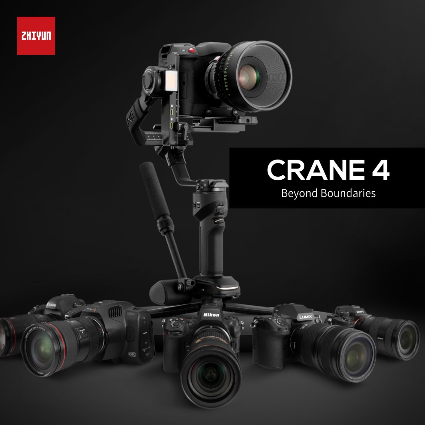 Zhiyun CRANE 4 Gimbal Stabilizer for Mirrorless and DSLR Cinema Camera
