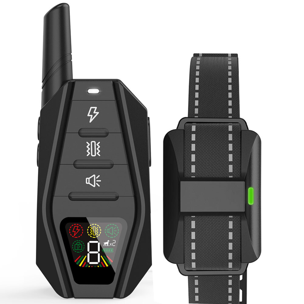 3300 FT Dog Shock Training Collar Remote Rechargeable Waterproof Pet LCD Trainer
