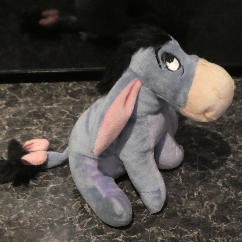 DISNEY STORE 3D EEYORE LARGE MUG WITH FREE SOFT TOY