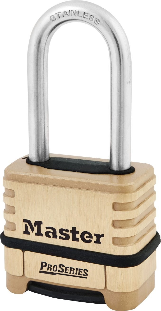 Master Lock Brass ProSeries Set Your Own Combination Lock, 2-1/4" Wide,