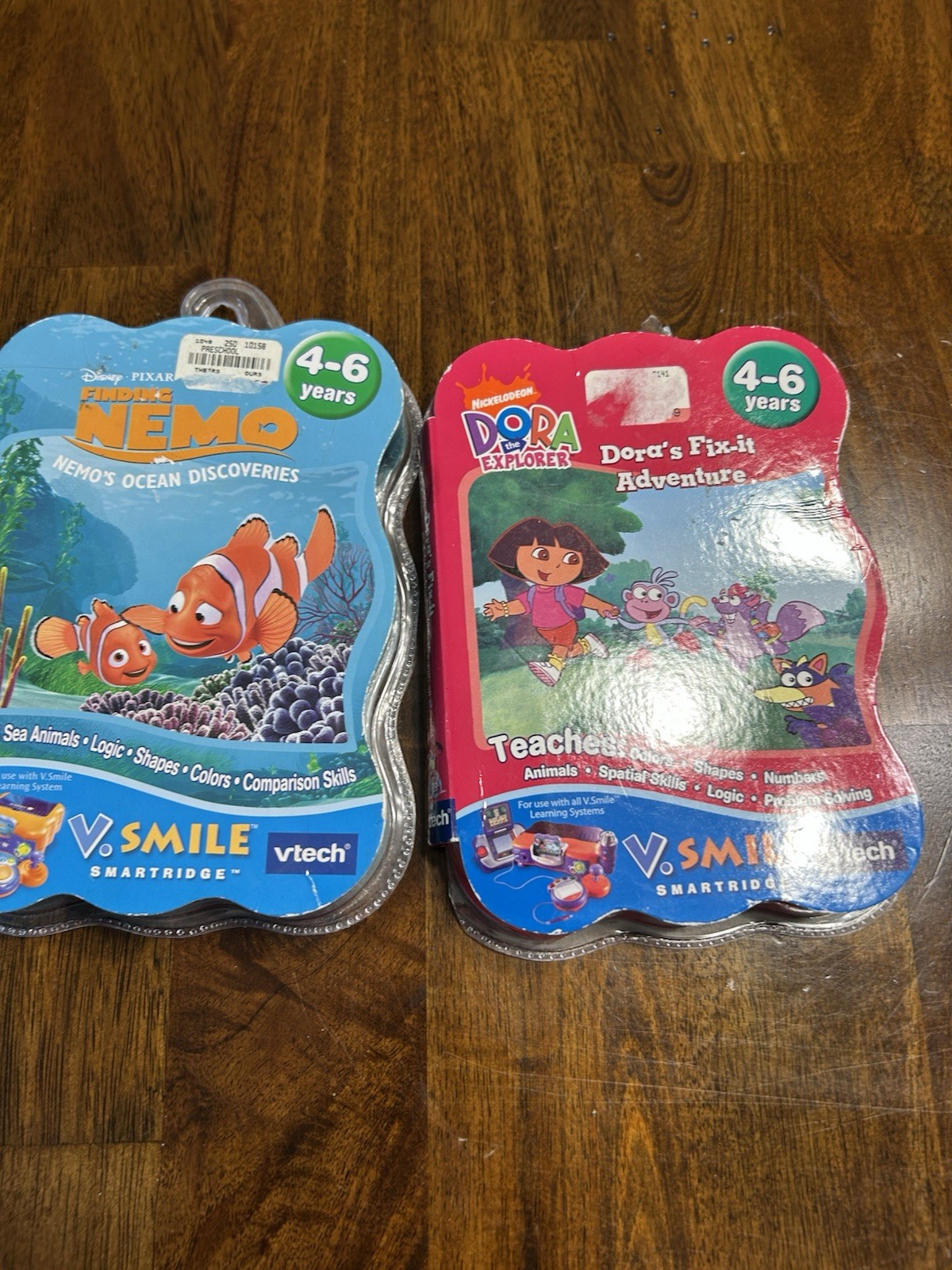 Vtech Vsmile Smartridge 2 Game Cartridges Dora And Nemo NIP