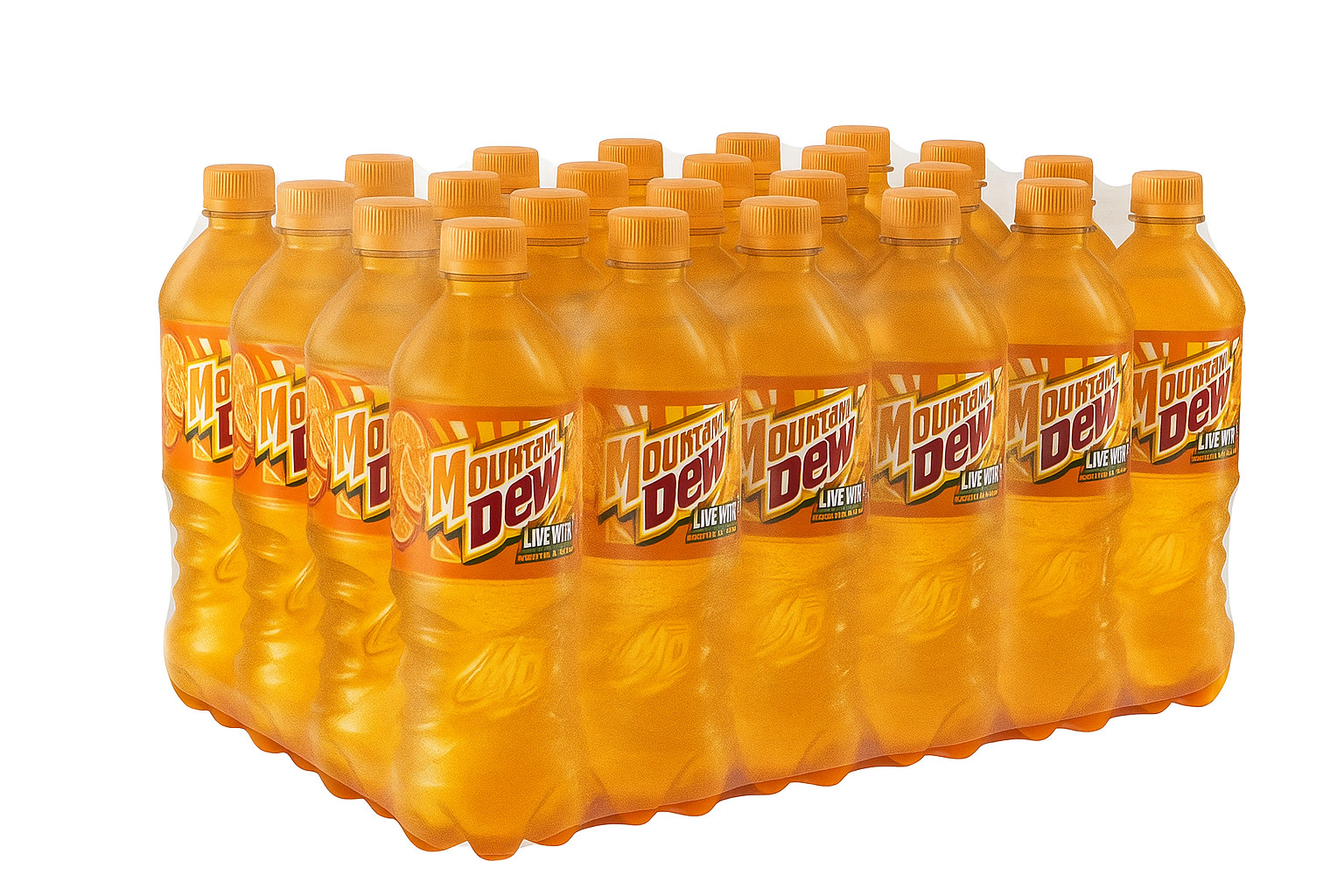 NEW!24 Pack 20 fl oz Mountain Dew Livewire Orange Soda, FREE SHIPPING!!!!!!