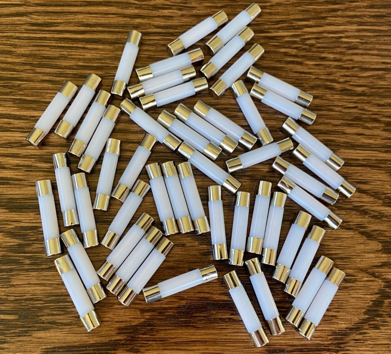 50 New Warm White FROSTED 8V Fuse Lamp LED Light Bulbs Marantz No Hot Spots!