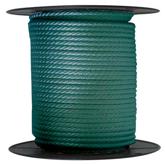 ANCHOR ROPE DOCK LINE 1/2" X 250' BRAIDED 100% NYLON FOREST GREEN MADE IN USA