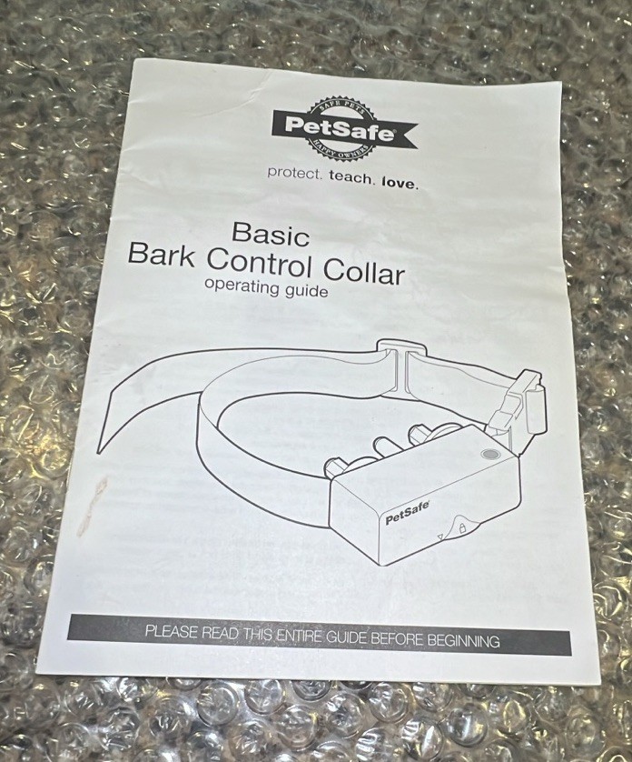 PetSafe Wireless BC-103 Basic Dog Bark Control Training Collar w/New Battery