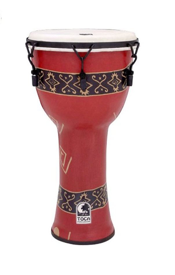 Toca Freestyle 10" Djembe Drum - Bali Red Finish