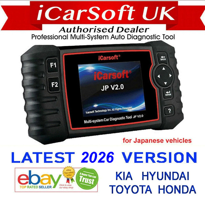 2026 iCarsoft JP V2.0 - For KIA, HYUNDAI, TOYOTA, HONDA Diagnostic Scanner Tool