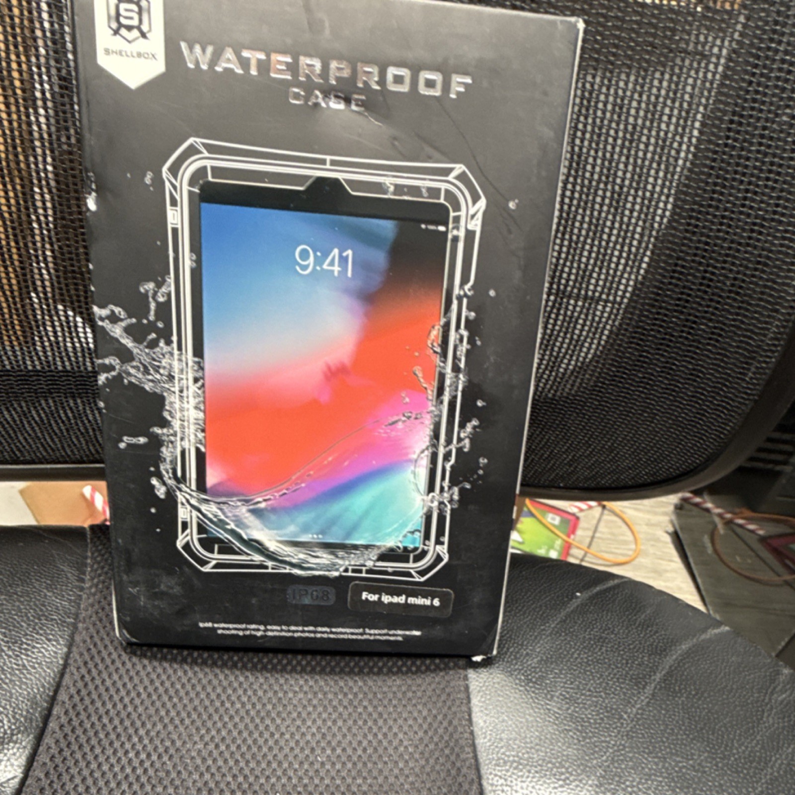 Shellbox Waterproof Drop Tested Impact Resistant Case for iPad Mini 6 8.3" Black