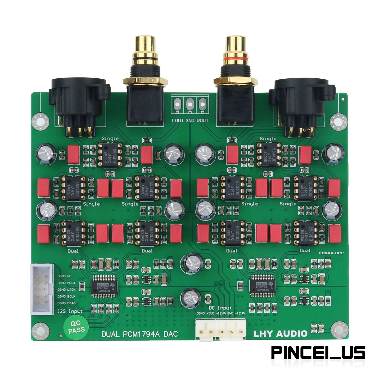Dual Parallel PCM1794 PCM1794A Decoder DAC Balanced Decoder Board Assembled pe66