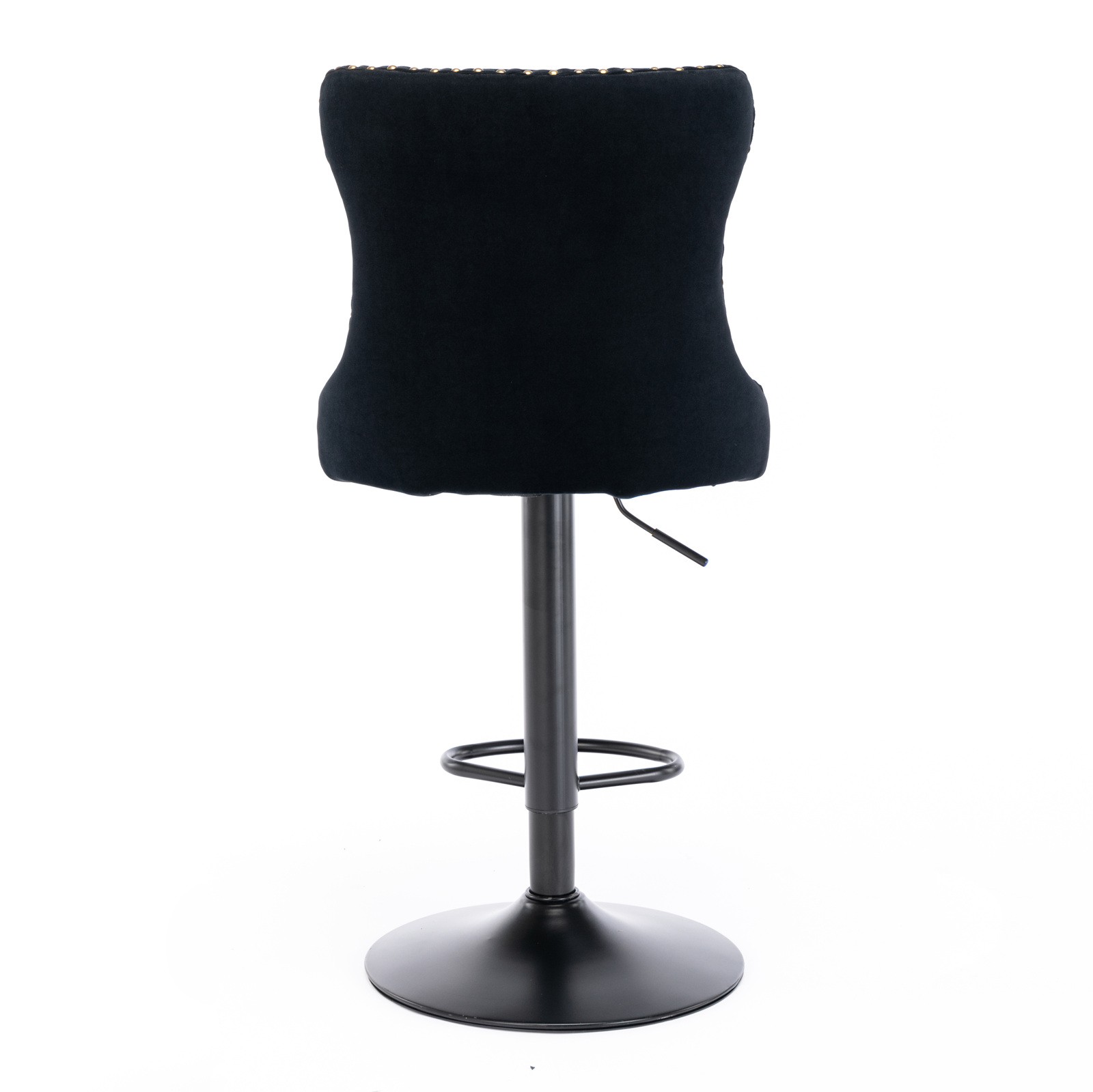 Swivel Velvet Barstools Adjusatble Seat Height from 25-33 Inch, Chrome base Ba