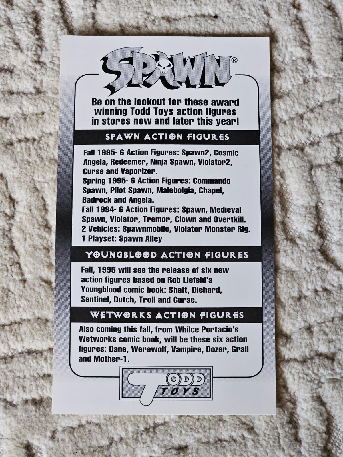 1995 Wildstorm Spawn Trading Cards, Singles, You Pick Complete your Set