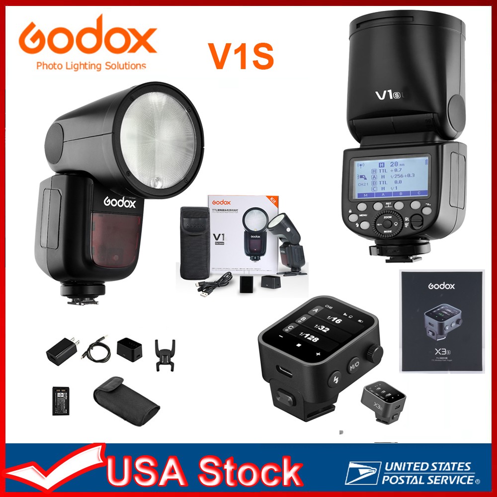Godox V1-S 2.4G Wireless TTL Camera Flash  X3-S Trigger Set For Sony