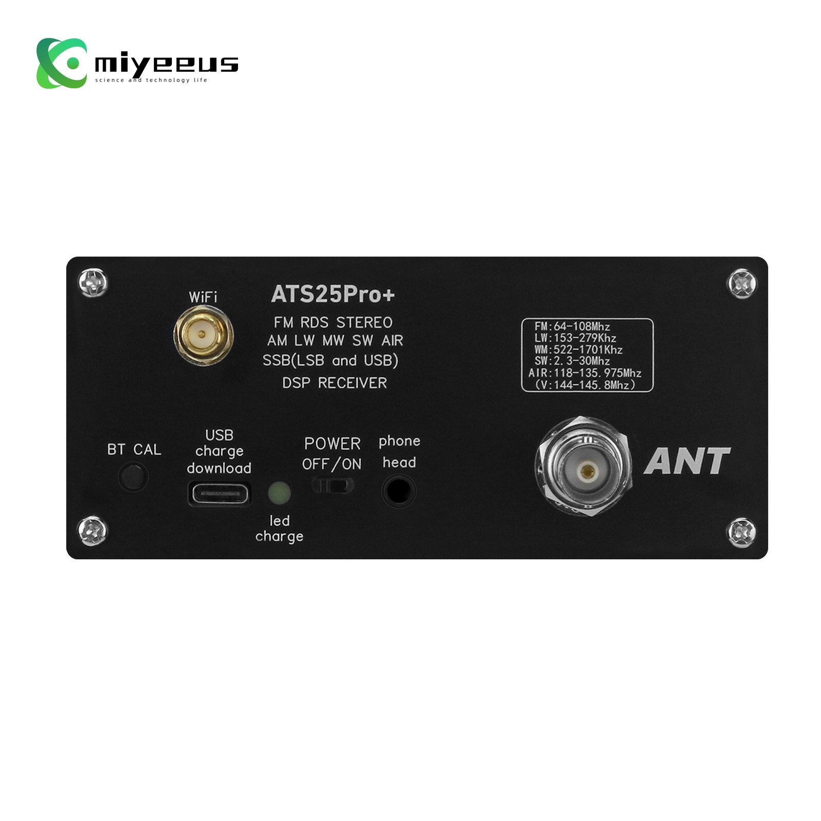 HAMGEEK ATS25 Pro+ FM SW SSB MW LW AIR SDR Receiver Aviation Band Receiver *USA