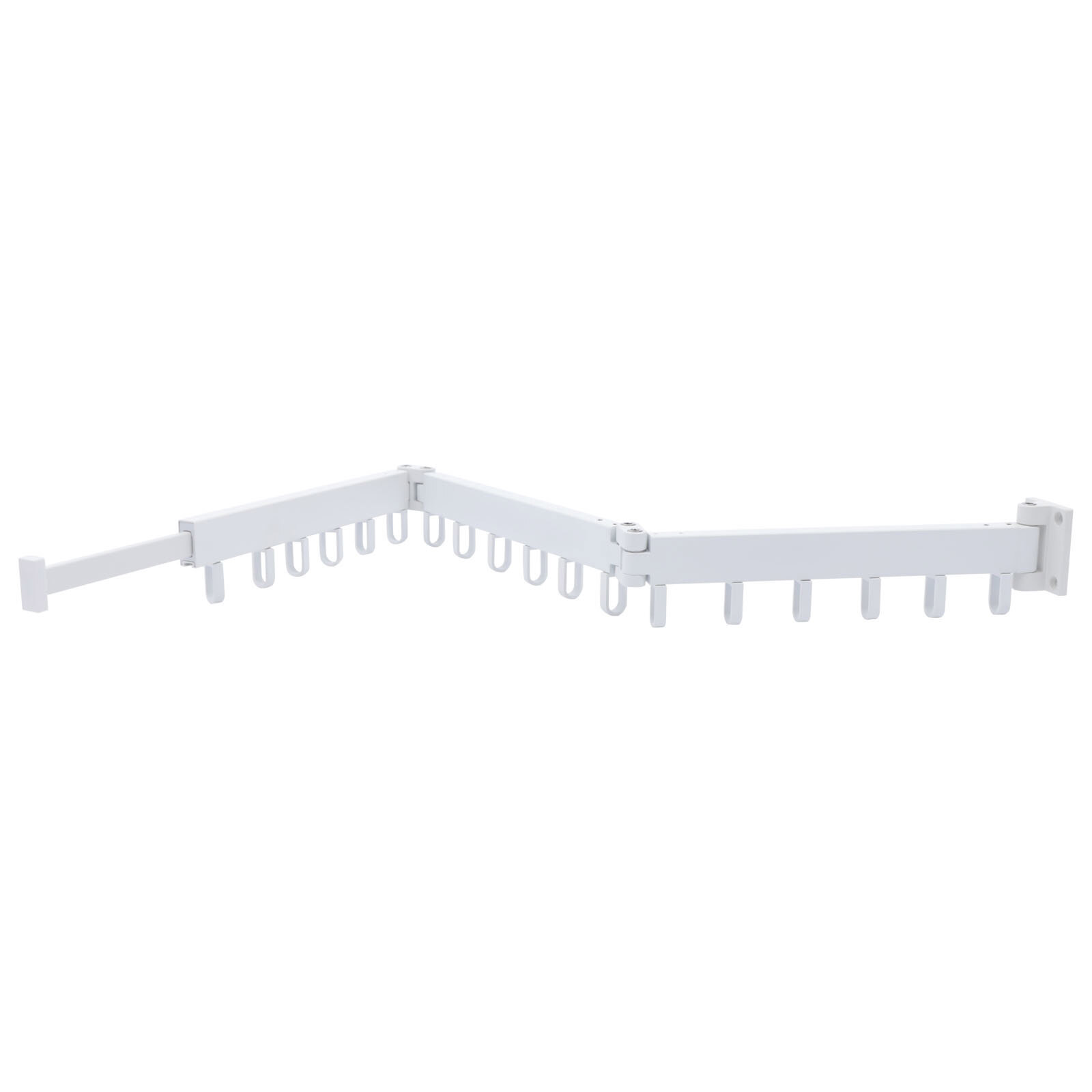 Laundry Clothes Storage Drying Rack Retractable Tri-Folding Hanger Wall-mounted