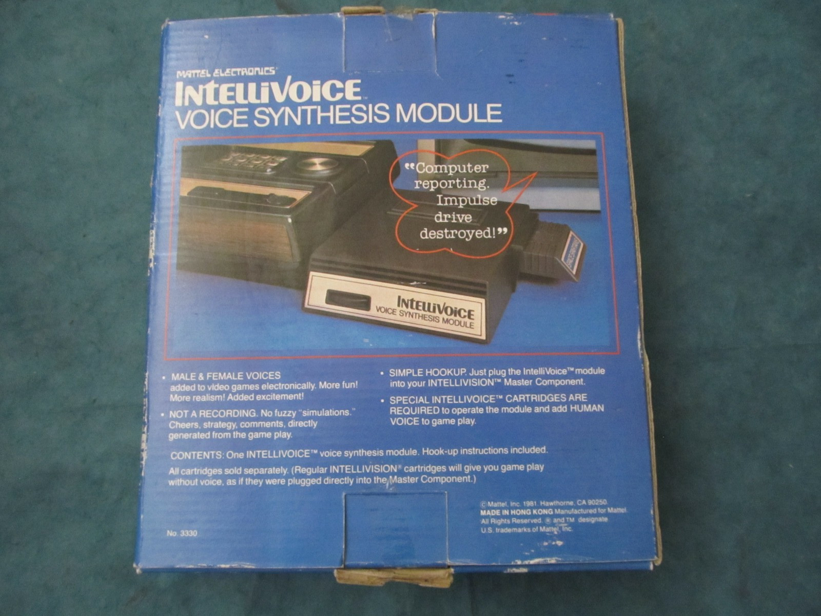 Vintage 1981 Electronics voice synthesis module by Mattel Electronics