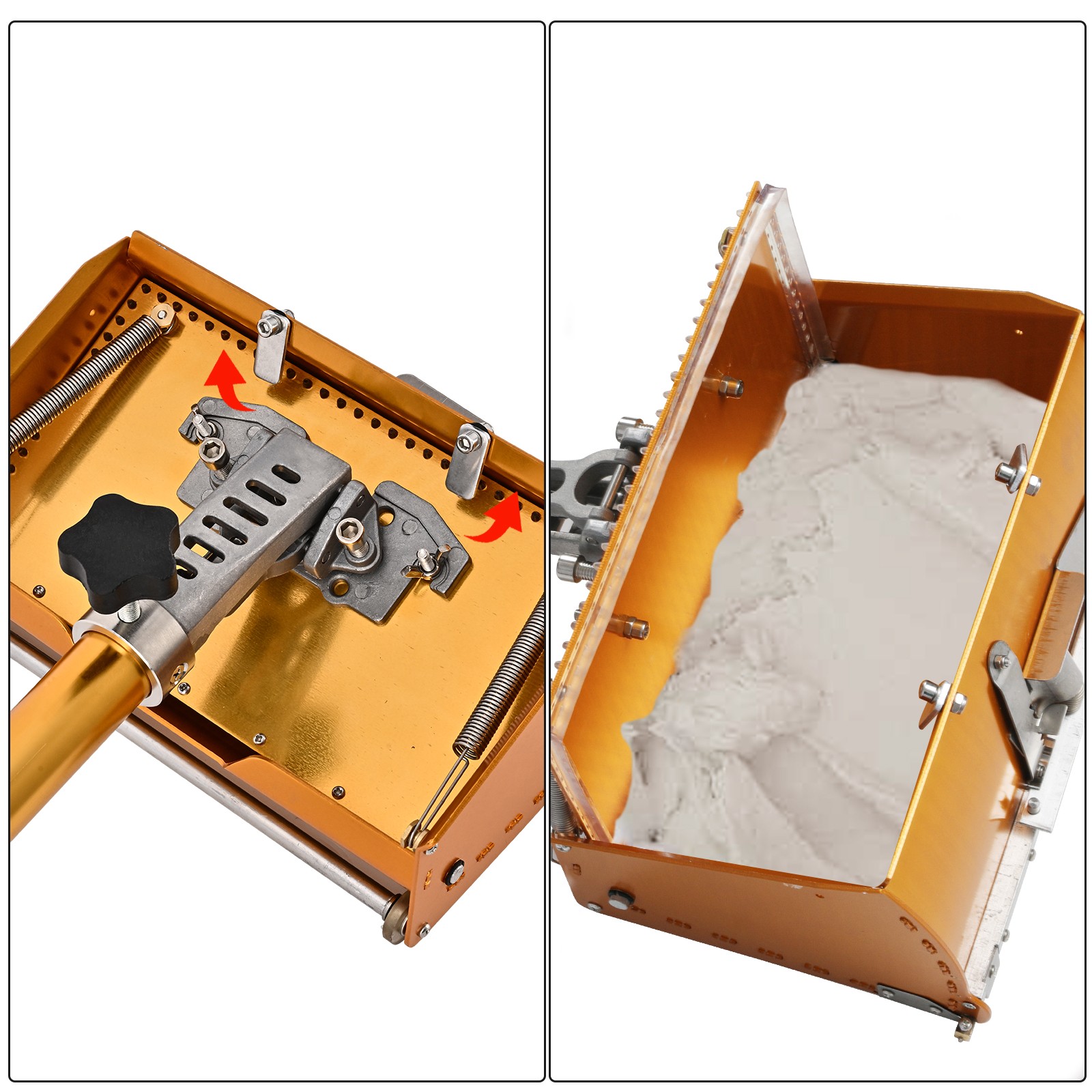 HQ 9'' Mud Compound Putty Drywall Flat Finishing Box Tool with Box Handle