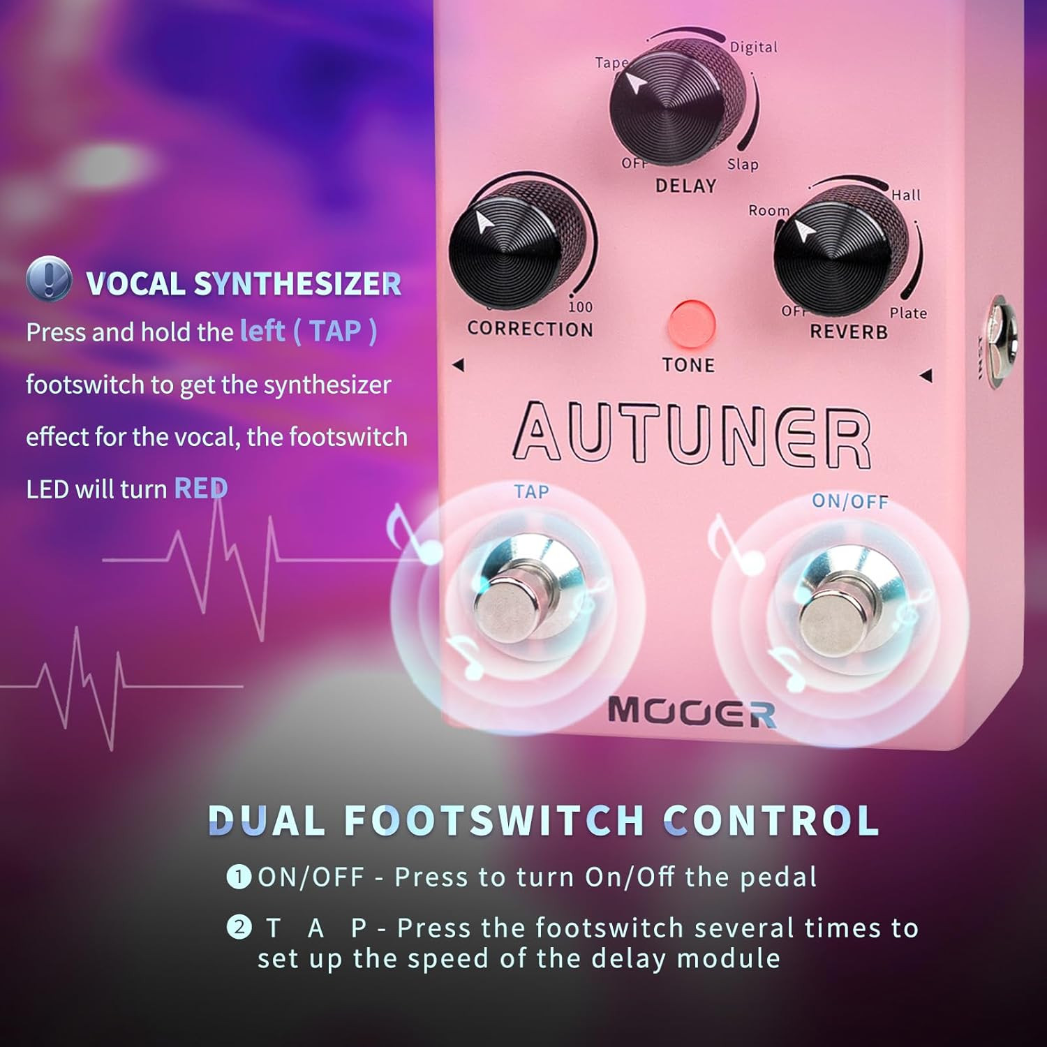 Autuner MVP1 Vocal Effects Processor – Pitch Correction Pedal